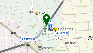 【傘シェアリング】 東急目黒線 洗足駅 改札正面の地図画像