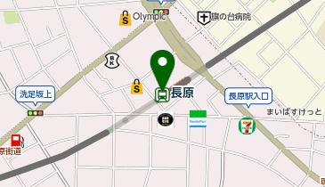 【傘シェアリング】 東急池上線 長原駅 (改札内)の地図画像