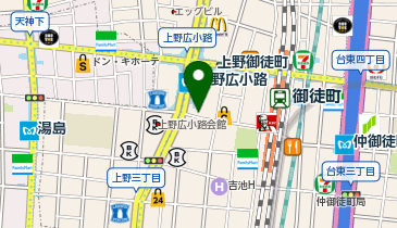 【傘シェアリング】 松坂屋 上野店 本館 南口 (中央通り側)の地図画像