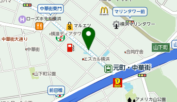 【傘シェアリング】 みなとみらい線 元町・中華街駅 1,2,3番出口方面 通路脇の地図画像