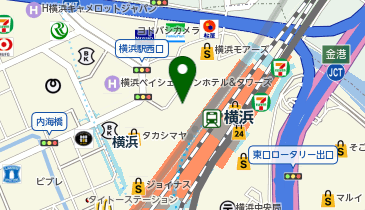 【傘シェアリング】 JR 横浜駅 西口 JR横浜タワー 1階の地図画像