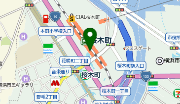 【傘シェアリング】 JR 桜木町駅 西口 (南改札側)の地図画像