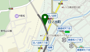 【傘シェアリング】 京急本線 日ノ出町駅の地図画像