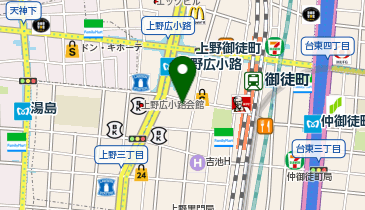 【傘シェアリング】 PARCO_ya上野 (DEAN&DELUCA横の出入口) ※雨天時のみの地図画像