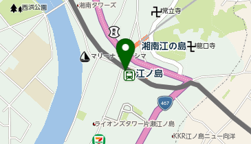 【傘シェアリング】 江ノ電 江ノ島駅 1番線ホーム 改札口付近の地図画像