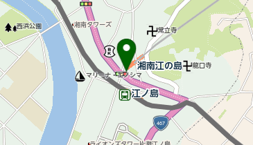 【傘シェアリング】 湘南モノレール 湘南江の島駅 江ノ島口の地図画像