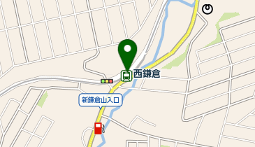 【傘シェアリング】 湘南モノレール  西鎌倉駅 改札付近の地図画像