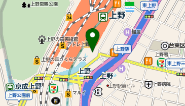 【傘シェアリング】 山手線 上野駅 浅草口の地図画像