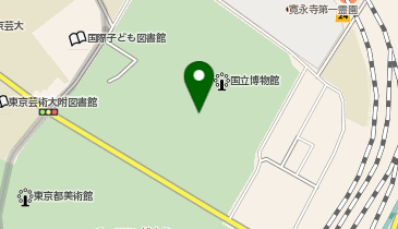 【傘シェアリング】 東京国立博物館 本館の地図画像