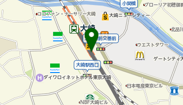 【傘シェアリング】 山手線 大崎駅 南改札口の地図画像