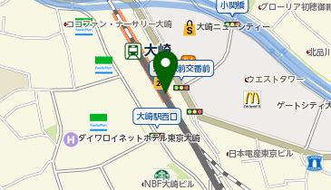 【傘シェアリング】 山手線 大崎駅南口コンコースの地図画像