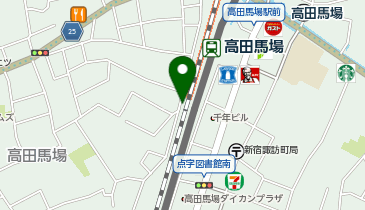 【傘シェアリング】 山手線 高田馬場駅 戸山口の地図画像