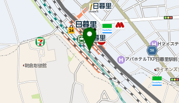 【傘シェアリング】 山手線 日暮里駅 南改札口の地図画像
