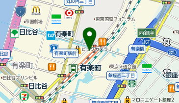 【傘シェアリング】 山手線 有楽町駅 国際フォーラム口 (北)の地図画像