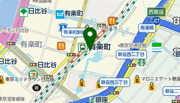 【傘シェアリング】 山手線 有楽町駅 中央口の地図画像