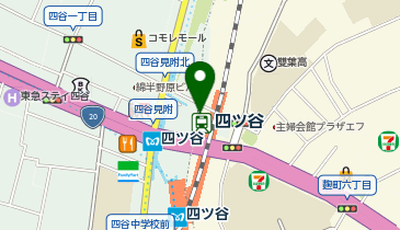 【傘シェアリング】 中央線・総武線 四ツ谷駅 四ツ谷口の地図画像