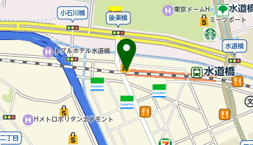 【傘シェアリング】 総武線 水道橋駅 西口 ATM横の地図画像