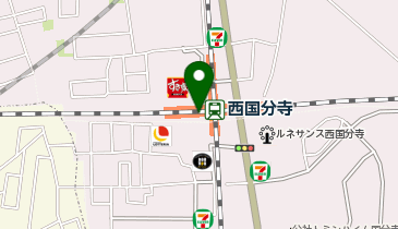 【傘シェアリング】 中央線 西国分寺駅 (改札内)の地図画像