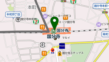 【傘シェアリング】 中央線 国分寺駅 (改札内)の地図画像