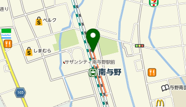 【傘シェアリング】 埼京線 南与野駅の地図画像