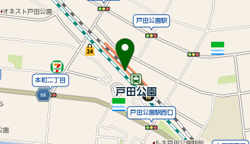 【傘シェアリング】 埼京線 戸田公園駅 西口の地図画像