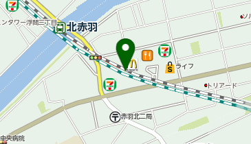 【傘シェアリング】 埼京線 北赤羽駅 赤羽口の地図画像