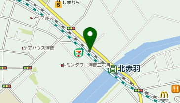 【傘シェアリング】 埼京線 北赤羽駅 浮間口の地図画像