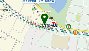 【傘シェアリング】 埼京線 浮間舟渡駅の地図画像