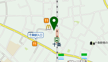 【傘シェアリング】 埼京線 十条駅 北改札の地図画像