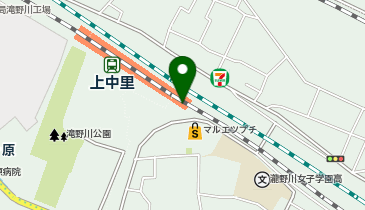 【傘シェアリング】 京浜東北線 上中里駅の地図画像