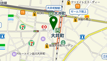 【傘シェアリング】 京浜東北線 大井町駅 中央口 ステーションブース付近の地図画像