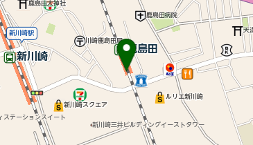 【傘シェアリング】 南武線 鹿島田駅の地図画像