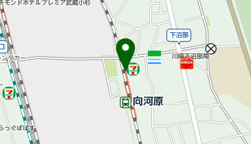 【傘シェアリング】 南武線 向河原駅の地図画像