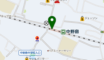 【傘シェアリング】 南武線 中野島駅 (改札内)の地図画像