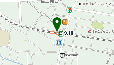 【傘シェアリング】 南武線 矢川駅 (改札内)の地図画像