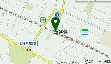 【傘シェアリング】 南武線 谷保駅 (改札内)の地図画像