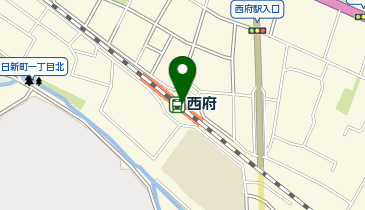 【傘シェアリング】 南武線 西府駅 券売機付近の地図画像
