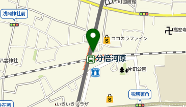 【傘シェアリング】 南武線 分倍河原駅 (改札内)の地図画像
