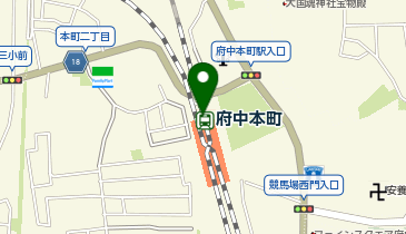 【傘シェアリング】 南武線 府中本町駅 券売機付近の地図画像
