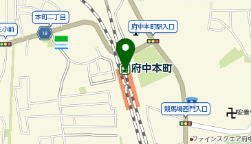 【傘シェアリング】 南武線 府中本町駅 (改札内)の地図画像