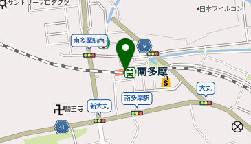 【傘シェアリング】 南武線 南多摩駅 案内板横の地図画像