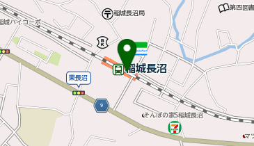 【傘シェアリング】 南武線 稲城長沼駅 券売機付近の地図画像