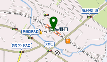 【傘シェアリング】 南武線 矢野口駅 南口の地図画像