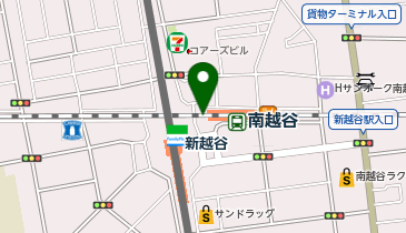 【傘シェアリング】 武蔵野線 南越谷駅 券売機付近の地図画像