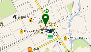 【傘シェアリング】 武蔵野線 東浦和駅の地図画像