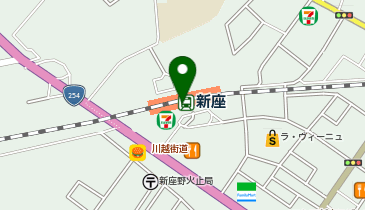 【傘シェアリング】 武蔵野線 新座駅 券売機付近の地図画像