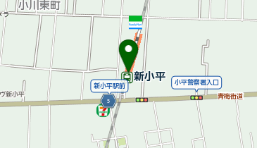 【傘シェアリング】 武蔵野線 新小平駅 (改札内)の地図画像