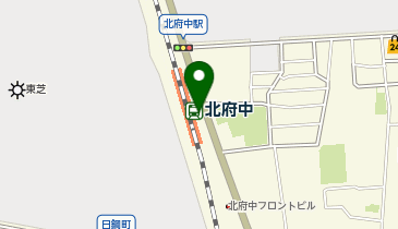 【傘シェアリング】 武蔵野線 北府中駅 ステーションブース付近の地図画像