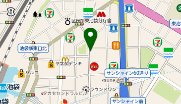【傘シェアリング】 としま区民センター (Hareza池袋内)の地図画像