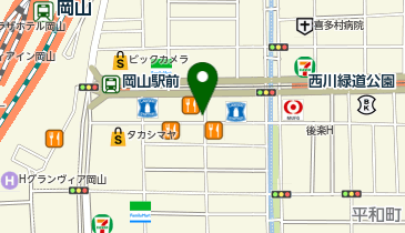 【傘シェアリング】 創菜や わびすけの地図画像